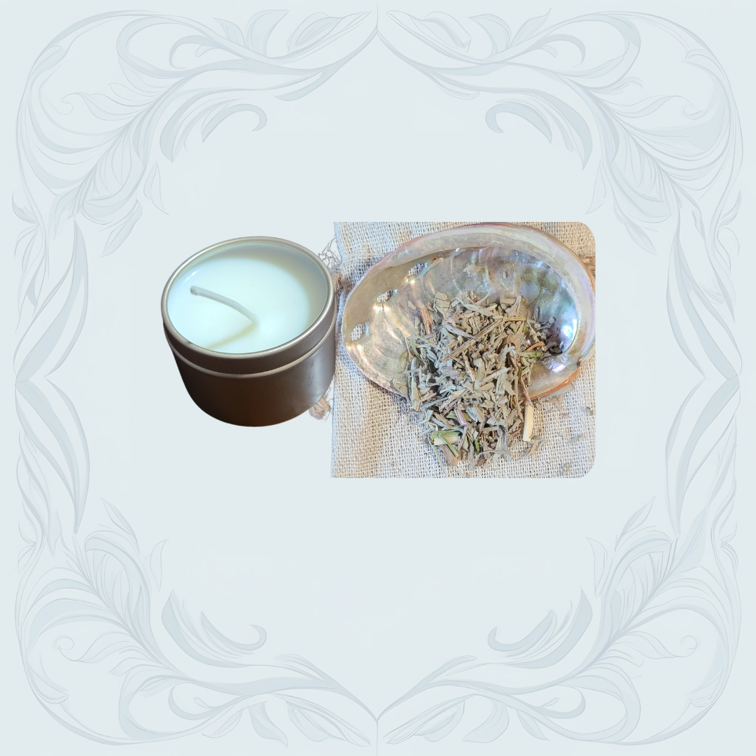 Mini Smudge Kit w/Small Candle
