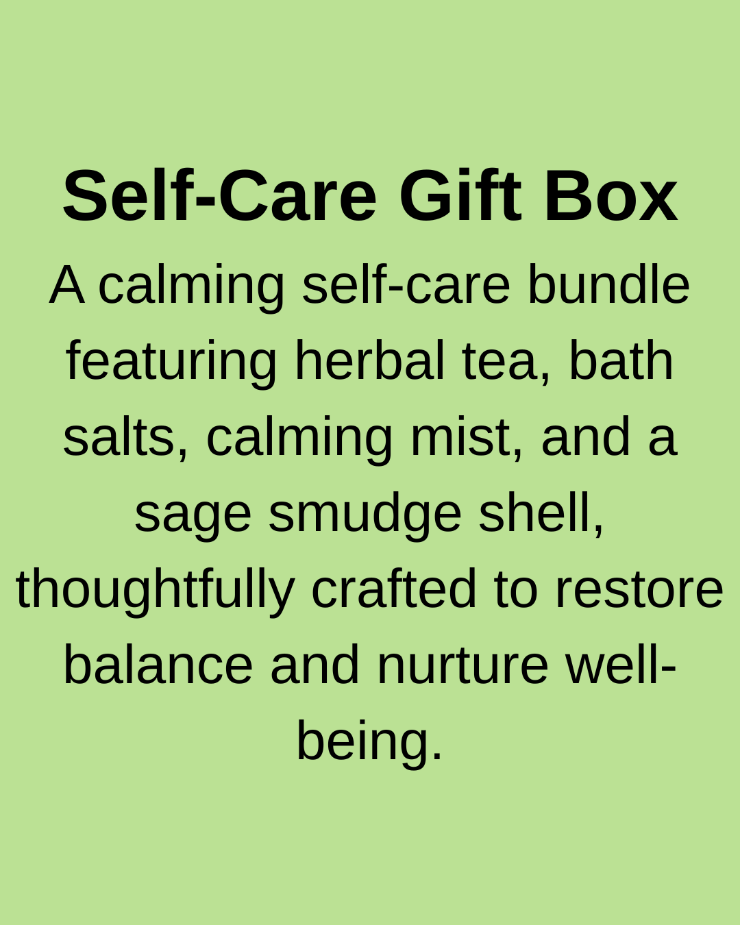 Self-Care Gift Box - Herbal Wellness & Relaxation Ritual