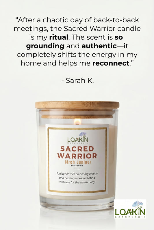 Sacred Warrior Goddess Candle – Birch Juniper