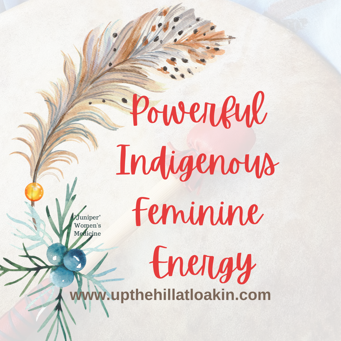 Magnet or Sticker (Powerful Indigedraftus Feminine Energy)