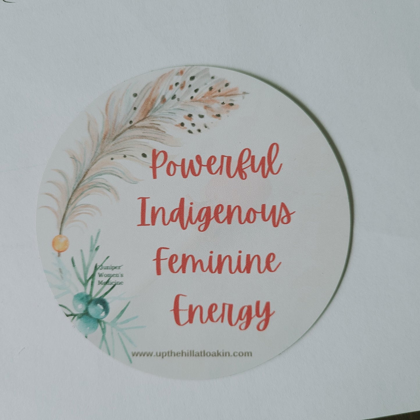 Magnet or Sticker (Powerful Indigedraftus Feminine Energy)