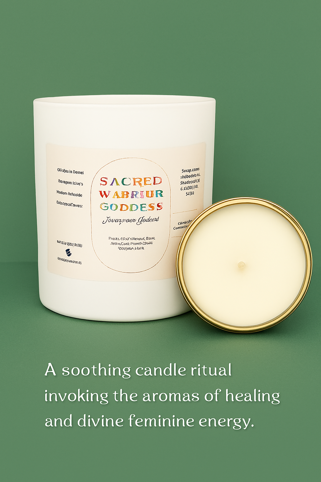Sacred Warrior Goddess Candle – Birch Juniper