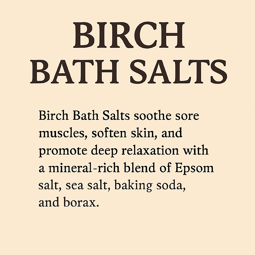 Birch Bath Salts